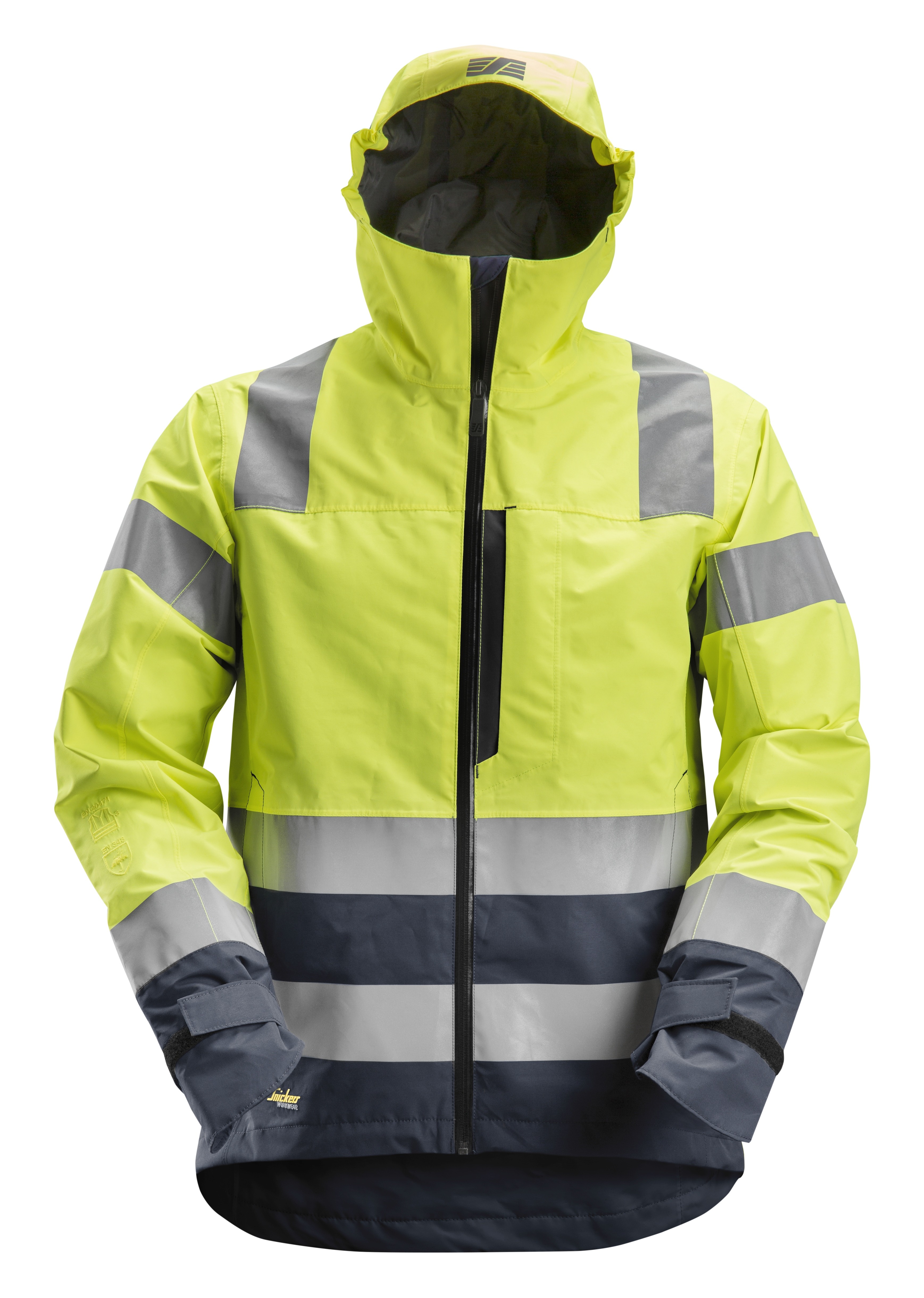 AllroundWork, High-Vis Waterproof Shell Jack Klasse 3