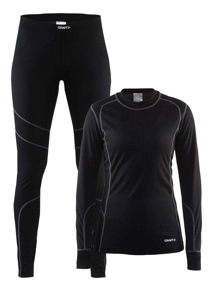 Craft Baselayer Set dames zwart
