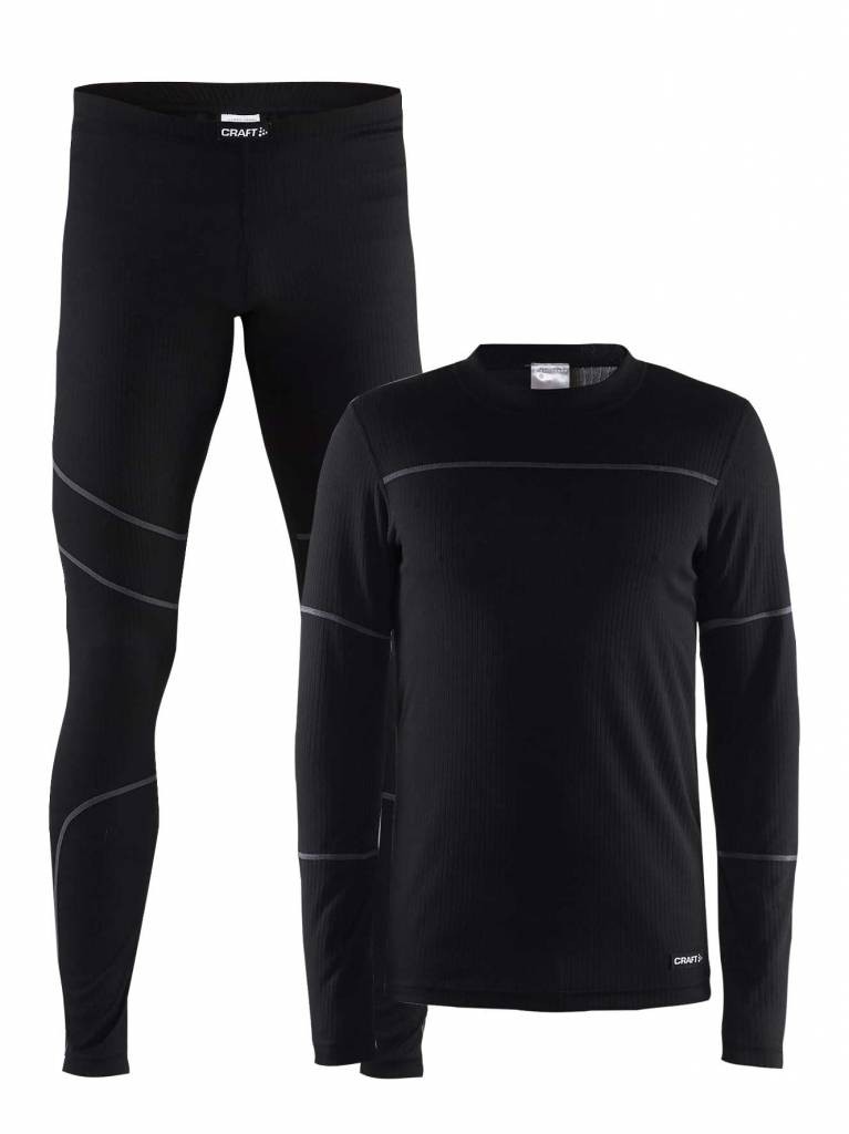 De Craft Baselayer set Heren Zwart
