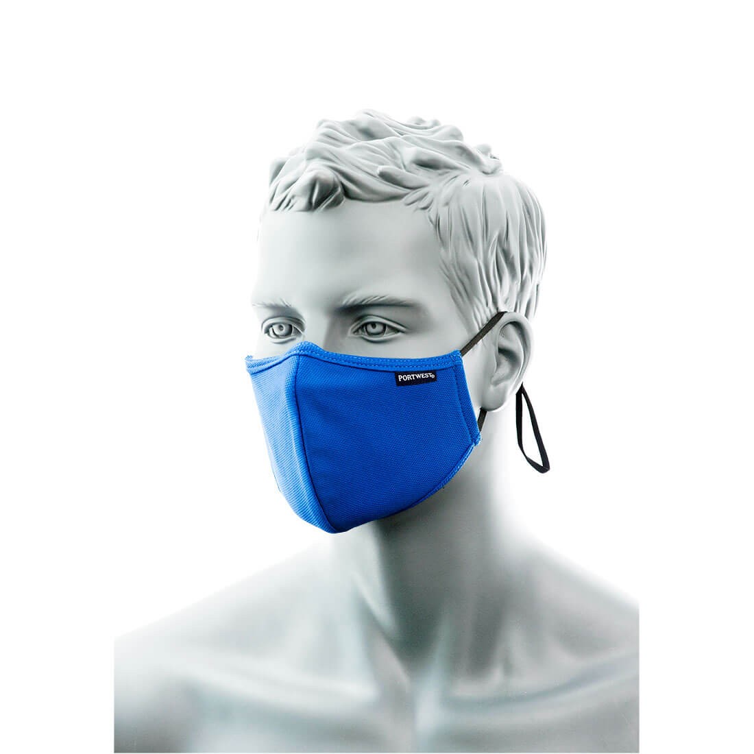 2-laags anti microbieel gezichtsmasker met neusbrug (Pk25)  