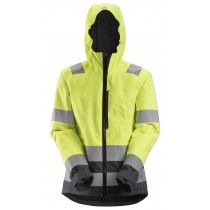 AllroundWork, Dames High-Vis Waterproof Shell jack Klasse 2/3