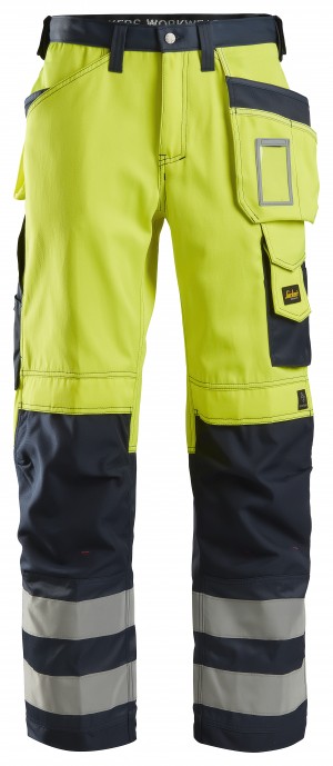 High-Vis Broek met Holsterzakken, Klasse 2