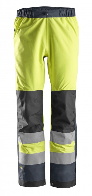 AllroundWork, High-Vis Waterproof Shell Broek Klasse 2