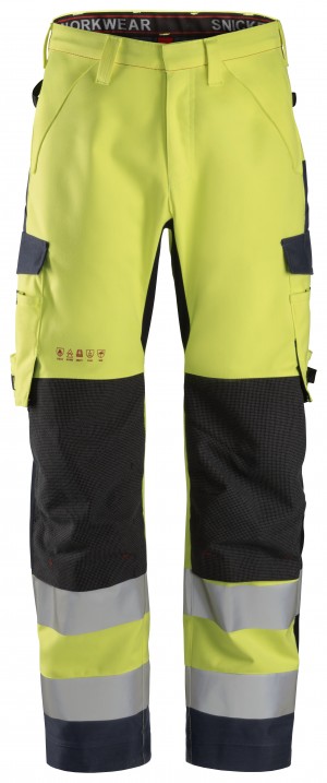 ProtecWork, Waterproof Shell Werkbroek, High-Vis Klasse 2