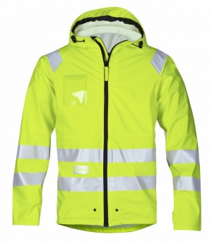 Regenjack PU High Visibility, Klasse 3