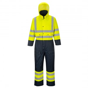 Hi-Vis Tweekleuren Overall - Gevoerd