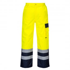 Hi-Vis Tweekleuren Broek - Gevoerd