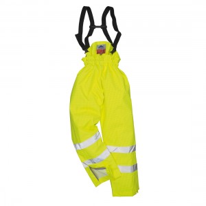 Bizflame Gevoerde Regenbroek  Hi-Vis Antistatisch FR 